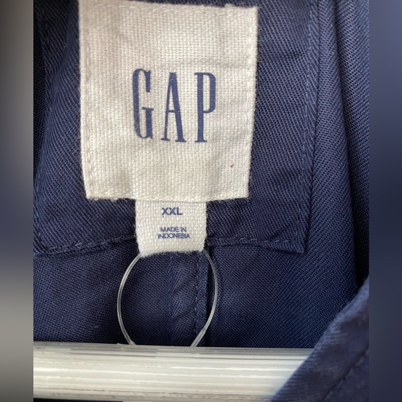GAP - 100% Lyocell - Light Weight, Dark Navy, Soft Drapey Jacket - XXL - Picture 6 of 8